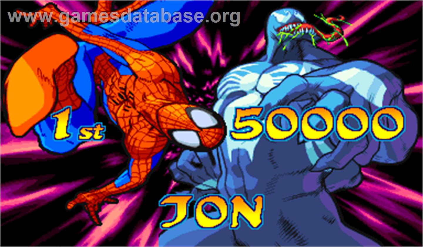 Marvel Vs. Capcom: Clash of Super Heroes - Arcade - Artwork - High Score Screen