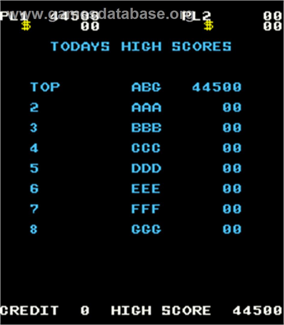 Money Money - Arcade - Artwork - High Score Screen