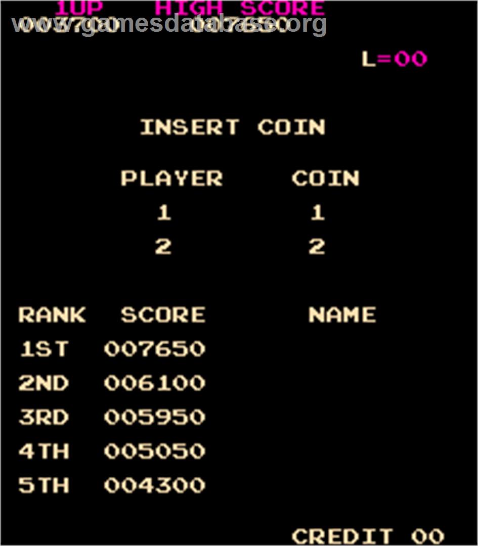 Monkey Donkey - Arcade - Artwork - High Score Screen