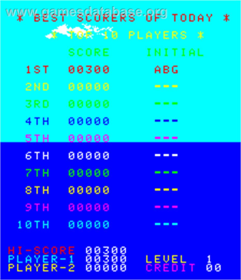 Polaris - Arcade - Artwork - High Score Screen