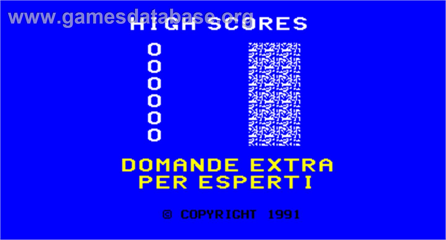 Quiz - Arcade - Artwork - High Score Screen