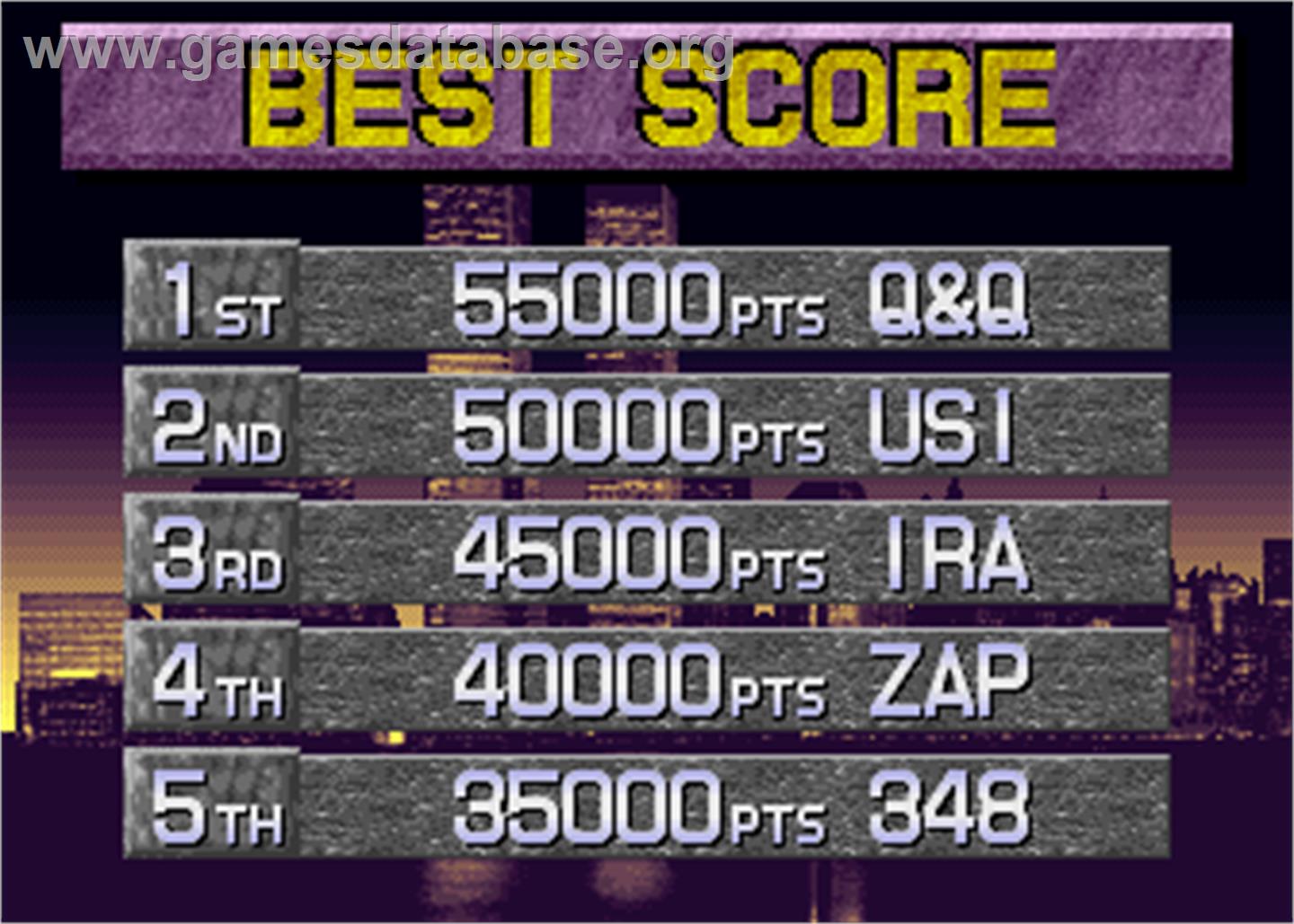 Quiz 365 - Arcade - Artwork - High Score Screen