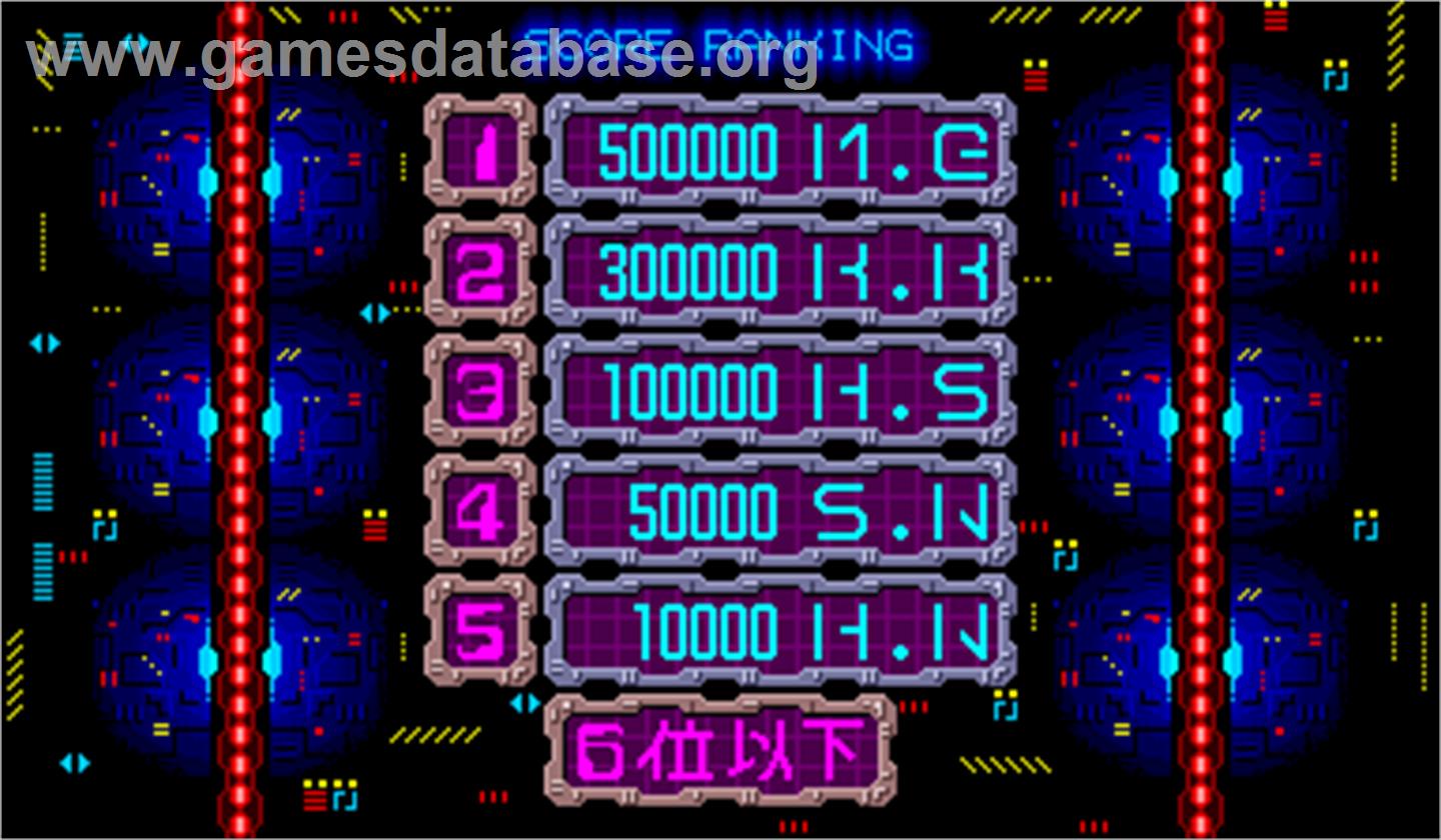 Quiz DNA no Hanran - Arcade - Artwork - High Score Screen