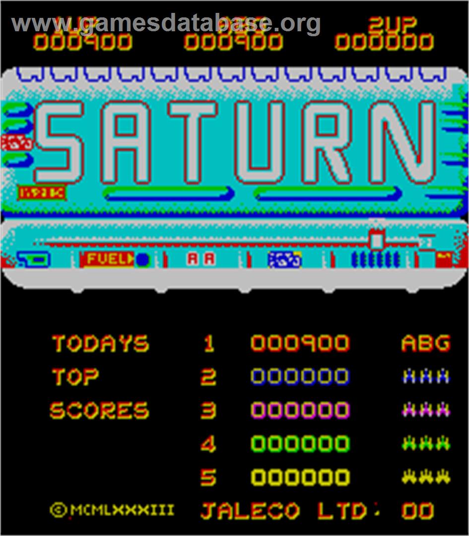 Saturn - Arcade - Artwork - High Score Screen