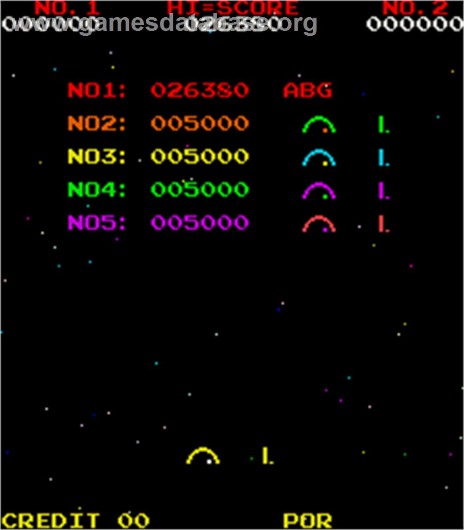 Super Moon Cresta - Arcade - Artwork - High Score Screen