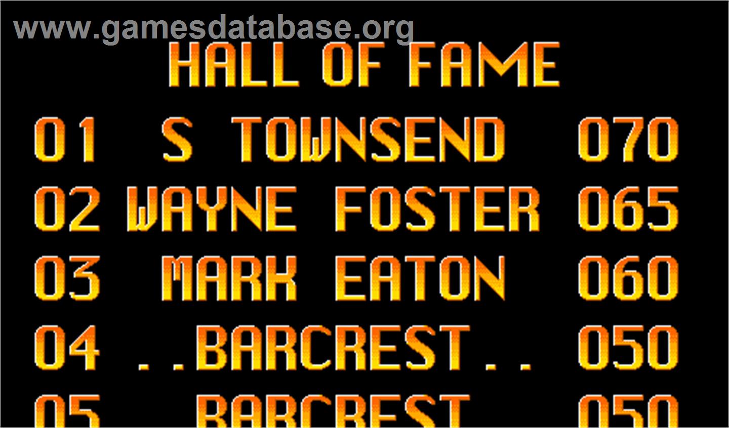 The Crystal Maze Team Challenge - Arcade - Artwork - High Score Screen