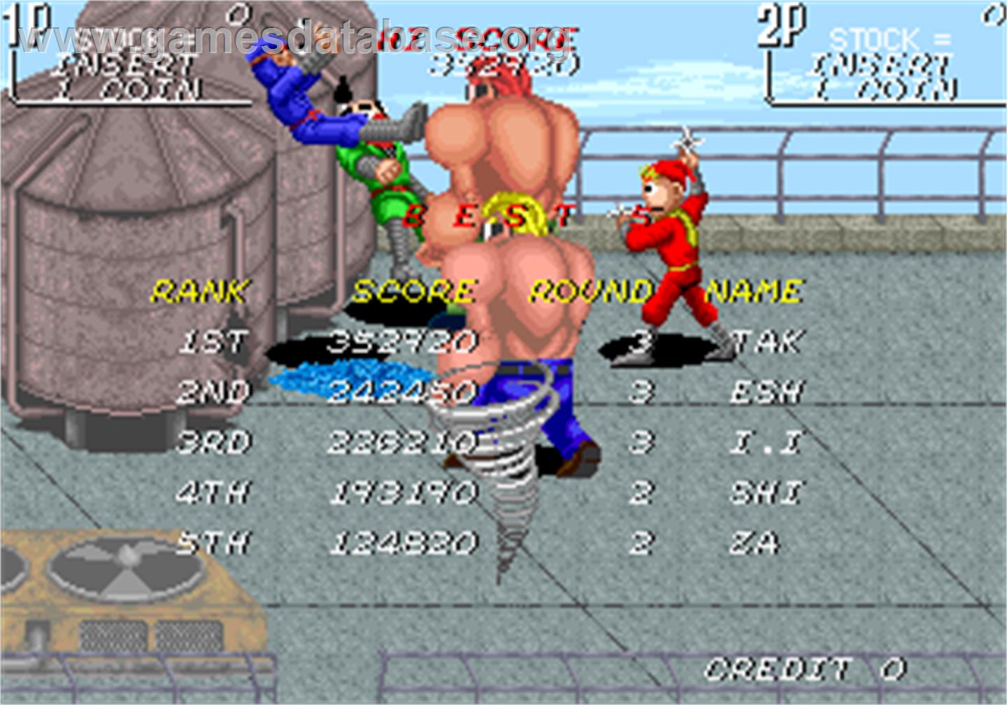 The Ninja Kids - Arcade - Artwork - High Score Screen