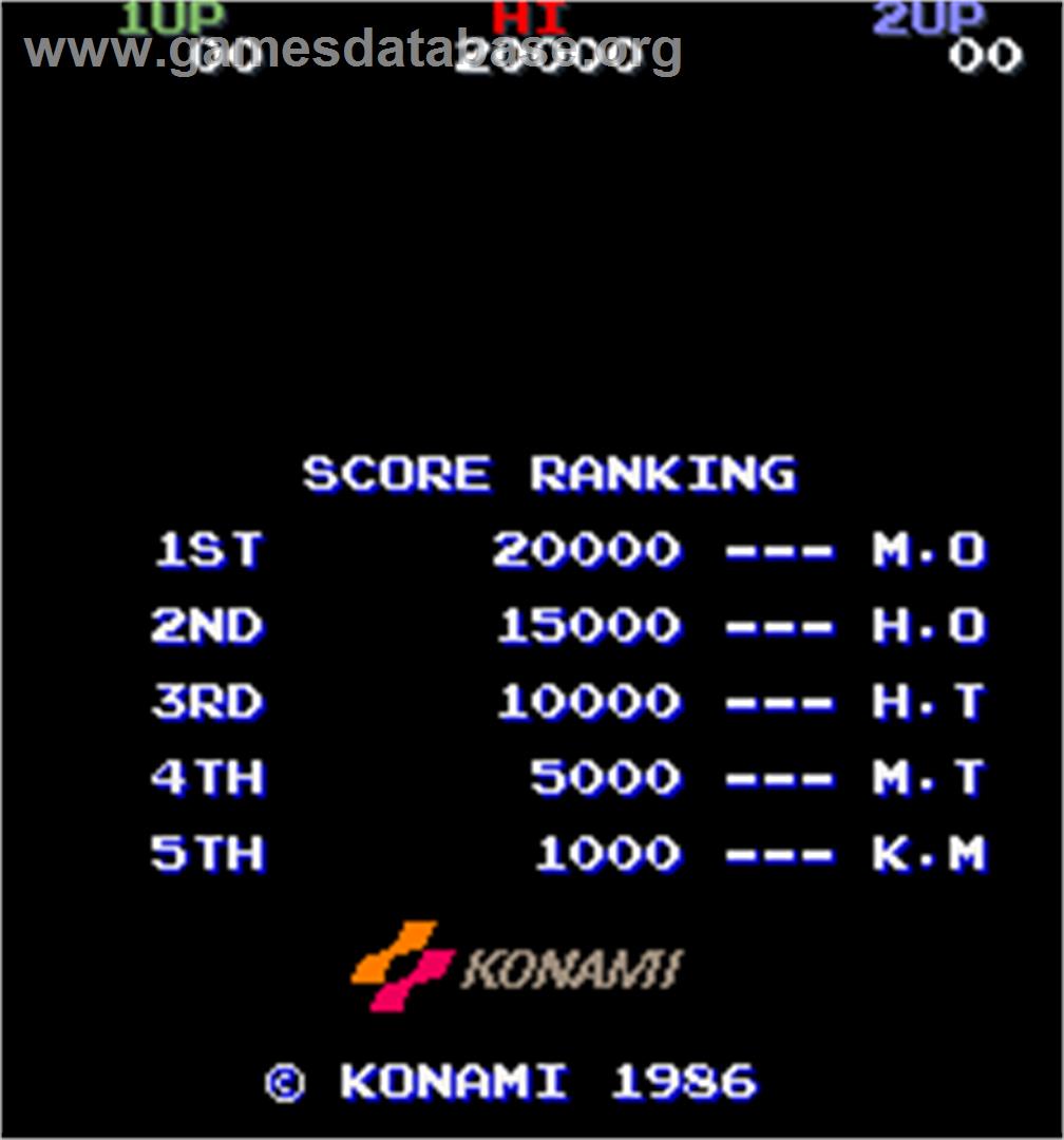 Tokushu Butai Jackal - Arcade - Artwork - High Score Screen