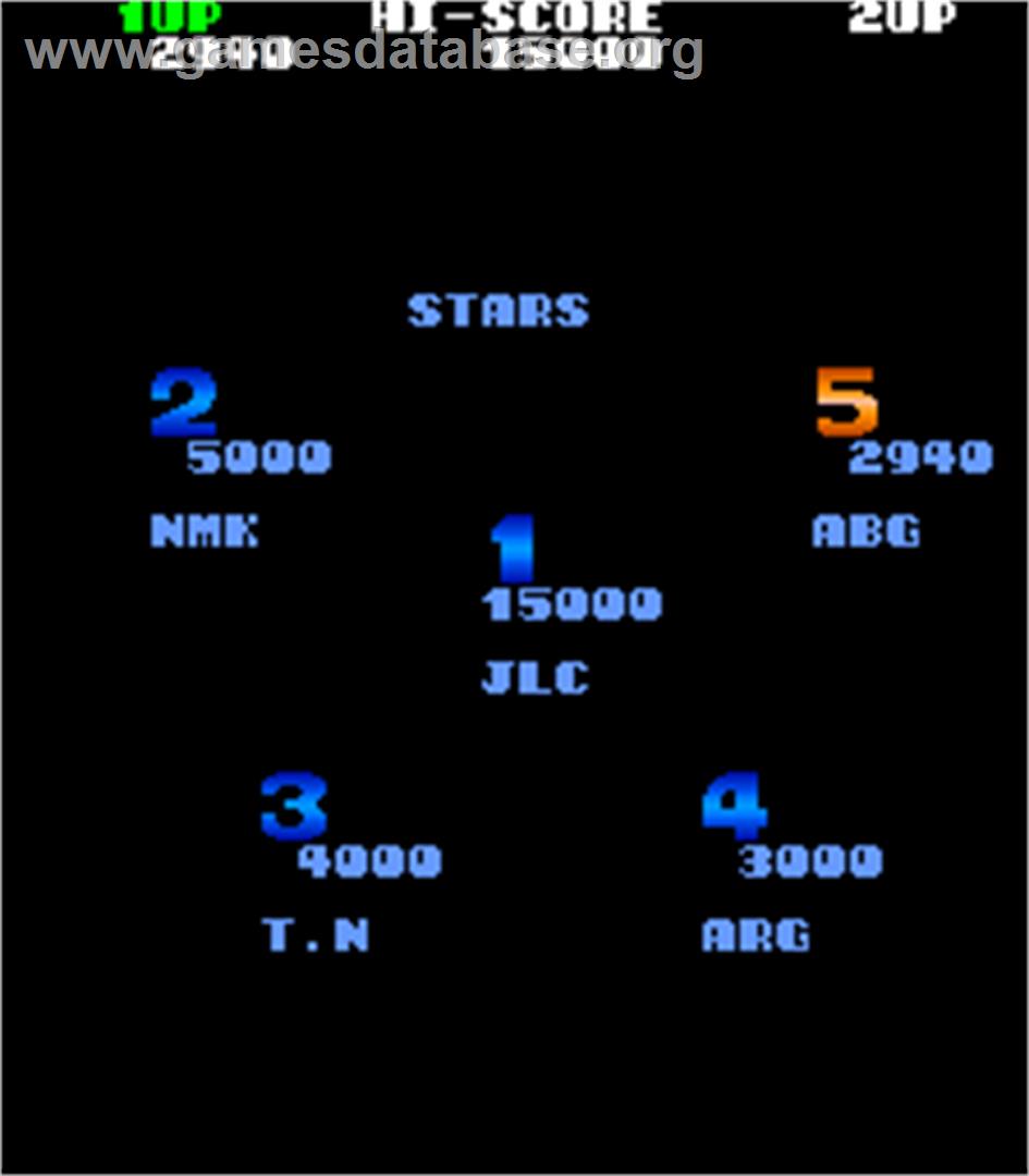 Valtric - Arcade - Artwork - High Score Screen