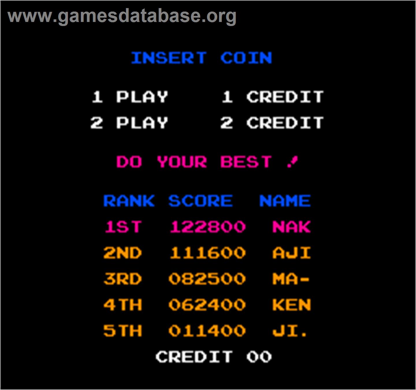 Vs. Duck Hunt - Arcade - Artwork - High Score Screen
