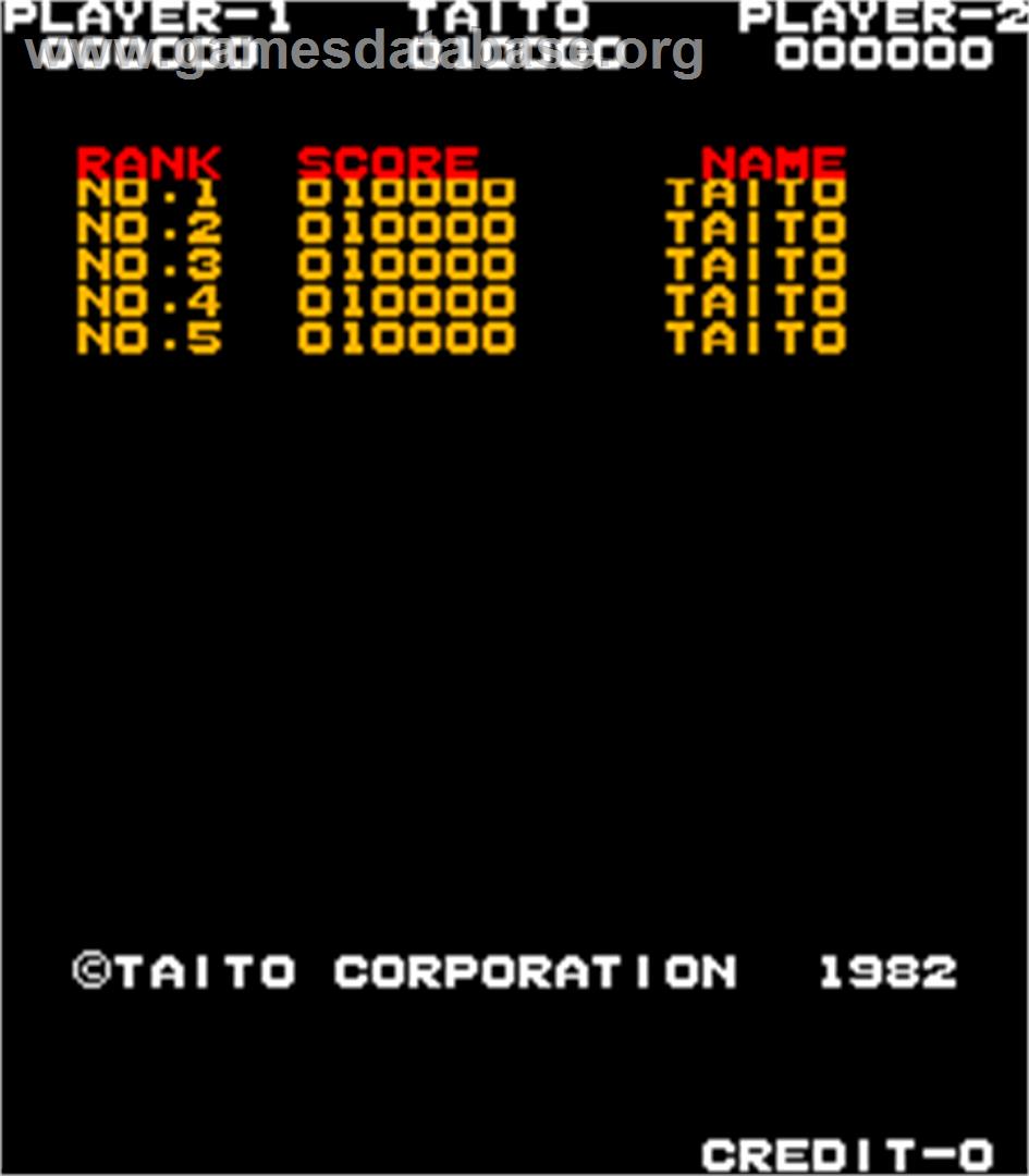 Wild Western - Arcade - Artwork - High Score Screen