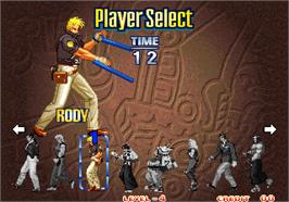 Select Screen for Art of Fighting 3 - The Path of the Warrior.