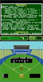 Select Screen for Baseball.