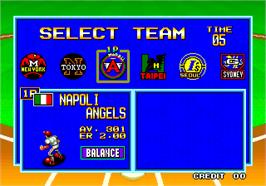 Select Screen for Baseball Stars 2.