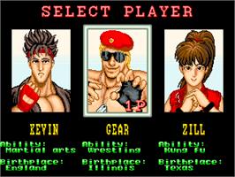 Select Screen for Big Fight - Big Trouble In The Atlantic Ocean.