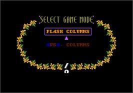 Select Screen for Columns II: The Voyage Through Time.