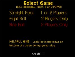 Select Screen for Cool Pool.