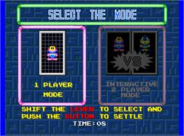 Select Screen for Cosmo Gang the Puzzle.
