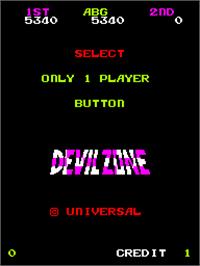 Select Screen for Devil Zone.