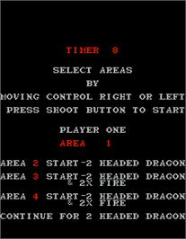 Select Screen for Dragon Spirit.