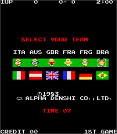 Select Screen for Exciting Soccer.