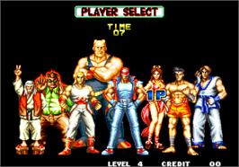 Select Screen for Fatal Fury 2 / Garou Densetsu 2 - arata-naru tatakai.