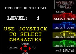 Select Screen for Gauntlet II.
