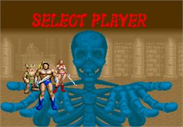 Select Screen for Golden Axe.