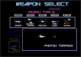 Select Screen for Gradius III.