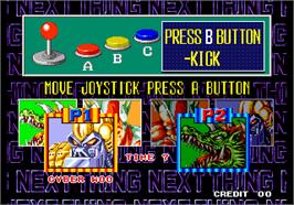 Select Screen for King of the Monsters 2 - The Next Thing.