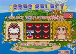 Select Screen for Monkey Mole Panic.