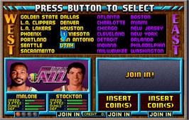 Select Screen for NBA Jam.