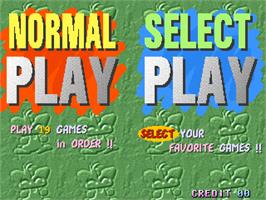 Select Screen for Pasha Pasha Champ Mini Game Festival.
