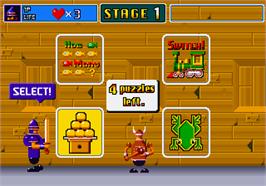 Select Screen for Puzzle & Action: Ichidant-R.