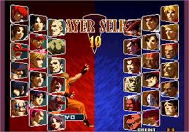 Select Screen for SNK vs. Capcom - SVC Chaos Super Plus.