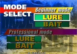 Select Screen for Sea Bass Fishing.