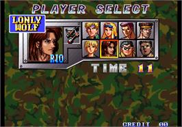 Select Screen for Shock Troopers.