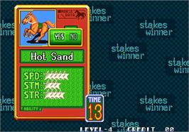 Select Screen for Stakes Winner / Stakes Winner - GI kinzen seihae no michi.