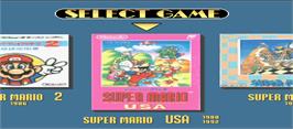 Select Screen for Super Mario Kart / Super Mario Collection / Star Fox.