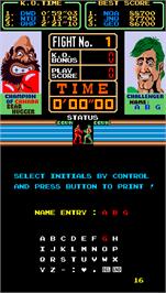 Select Screen for Super Punch-Out!!.