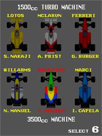 Select Screen for Tail to Nose - Great Championship.