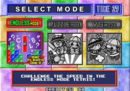 Select Screen for Tetris Plus 2.