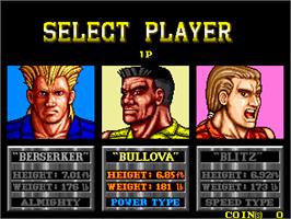 Select Screen for The Combatribes.
