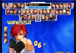 Select Screen for The King of Fighters 2000.