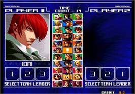 Select Screen for The King of Fighters 2004 Ultra Plus.