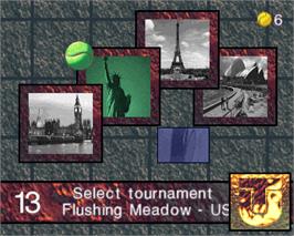 Select Screen for Ultimate Tennis.