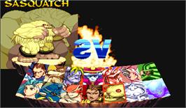 Select Screen for Vampire Hunter: Darkstalkers' Revenge.