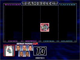 Select Screen for Virtua NBA.