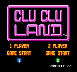 Select Screen for Vs. Clu Clu Land.