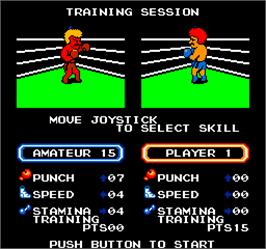 Select Screen for Vs. T.K.O. Boxing.